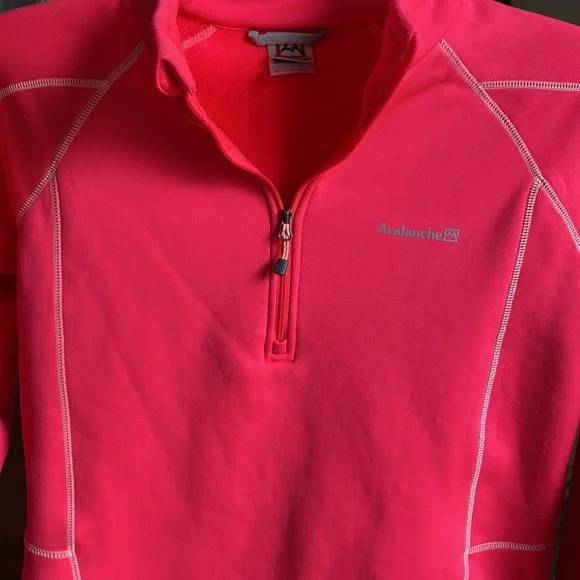 Avalanche hot pink neon pink 1/4 zip fleece lined L - Picture 9 of 11